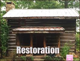 Historic Log Cabin Restoration  Creston, North Carolina